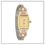 Montre or et diamant serti sur or gris